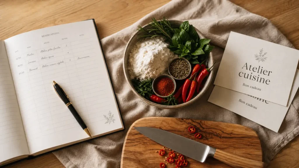 Cours de cuisine Perpignan : bon cadeau, vérifications avant réservation