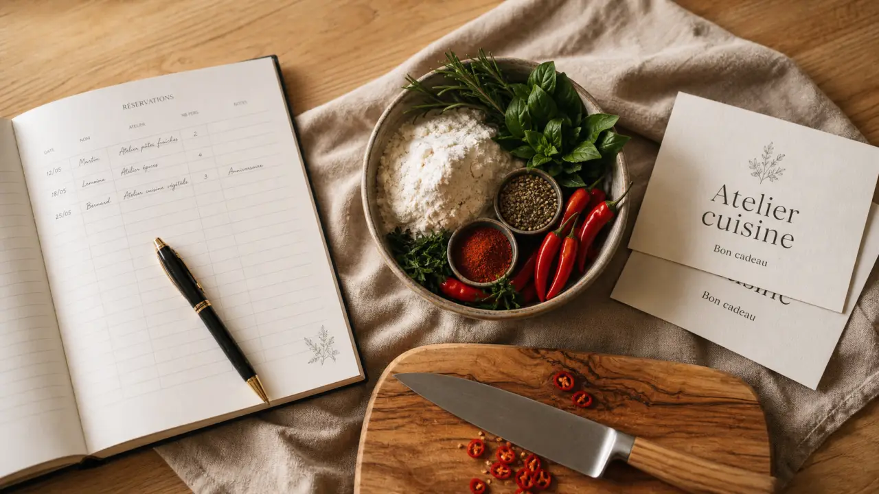 Cours de cuisine Perpignan : bon cadeau, vérifications avant réservation