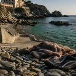 Plage de Cerbère, accès PMR vers crique rocheuse