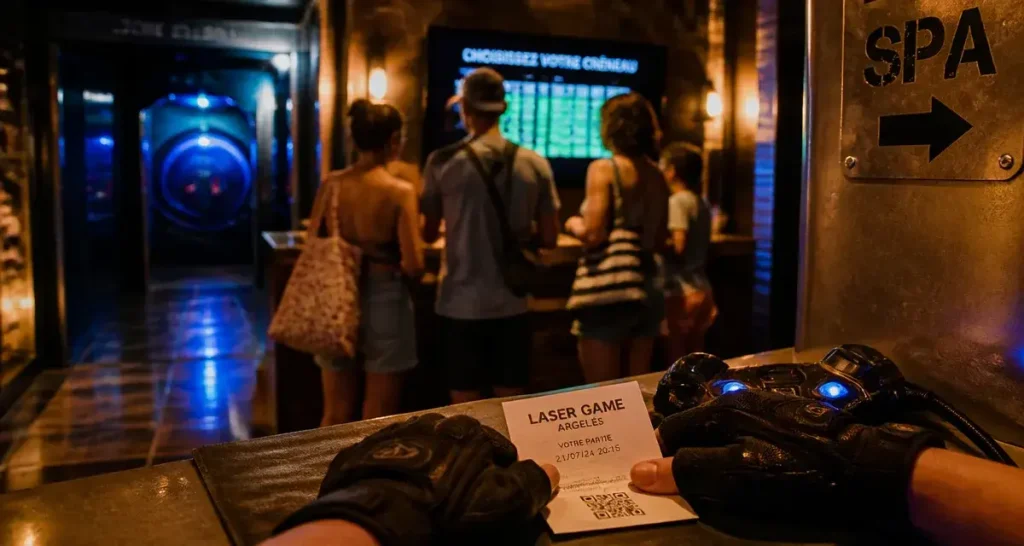 Que faire à Argelès-sur-Mer quand il pleut : intérieur laser game abrité