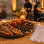 Traiteur sur Perpignan : buffet cocktail dînatoire, toasts anchois et verrines