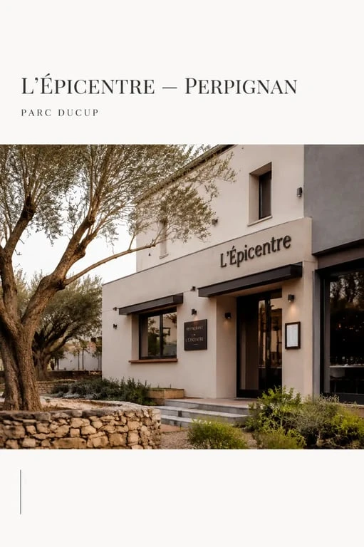 Le restaurant parc ducup perpignan L’Épicentre à Perpignan, vue extérieure du lieu