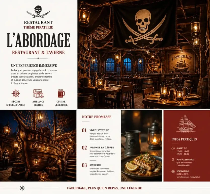 Restaurant spectacle Le Gang de Pirates à Rivesaltes