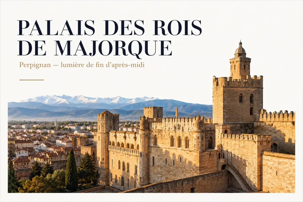 Le Palais des Rois de Majorque, incontournable à voir à Perpignan.