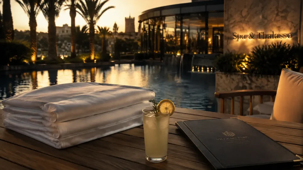 Hôtel Perpignan luxe : terrasse, piscine et spa